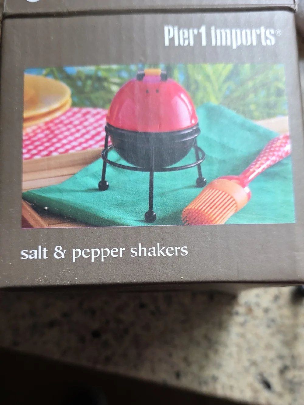 Pier 1 Red Grill Salt & Pepper Shakers